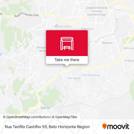 Mapa Rua Teofilo Castilho 95