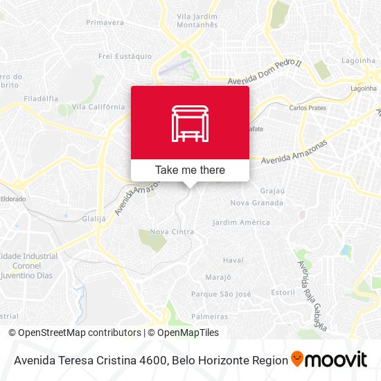 Avenida Teresa Cristina 4600 map