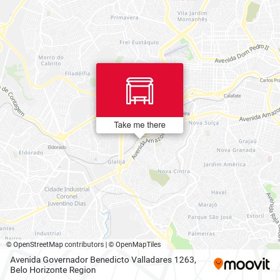 Avenida Governador Benedicto Valladares 1263 map