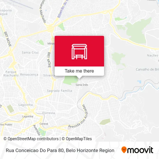 Rua Conceicao Do Para 80 map