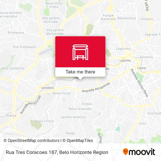 Rua Tres Coracoes 187 map