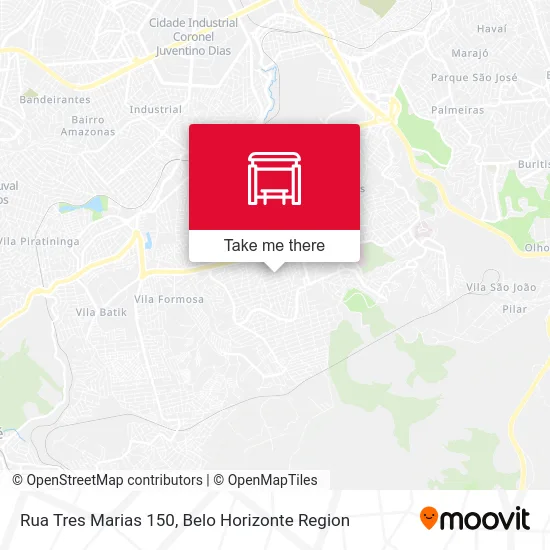 Rua Tres Marias 150 map