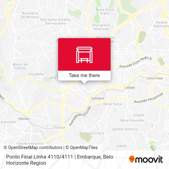Ponto Final Linha 4110 / 4111 | Embarque map