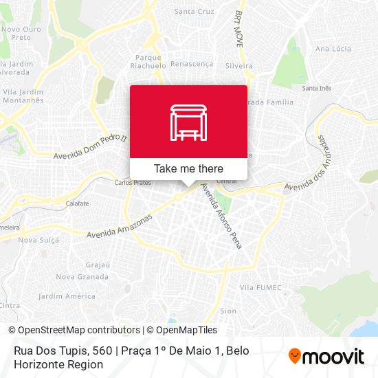 Mapa Rua Dos Tupis, 560 | Praça 1º De Maio 1