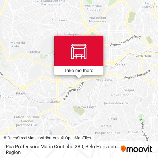 Rua Professora Maria Coutinho 280 map