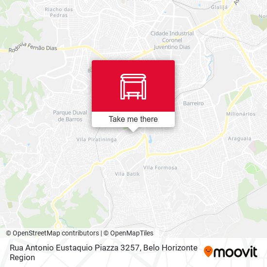 Rua Antonio Eustaquio Piazza 3257 map
