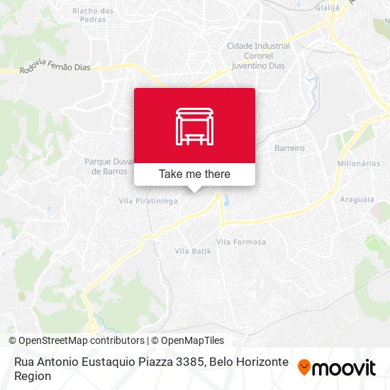 Rua Antonio Eustaquio Piazza 3385 map