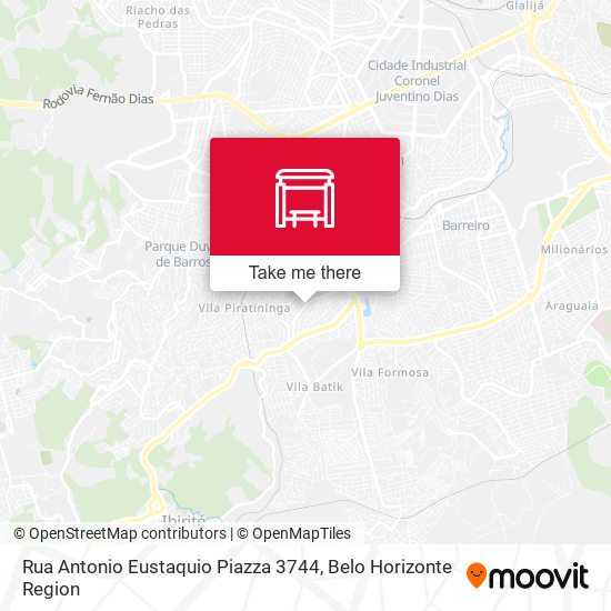 Rua Antonio Eustaquio Piazza 3744 map