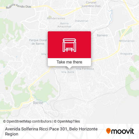 Avenida Solferina Ricci Pace 301 map