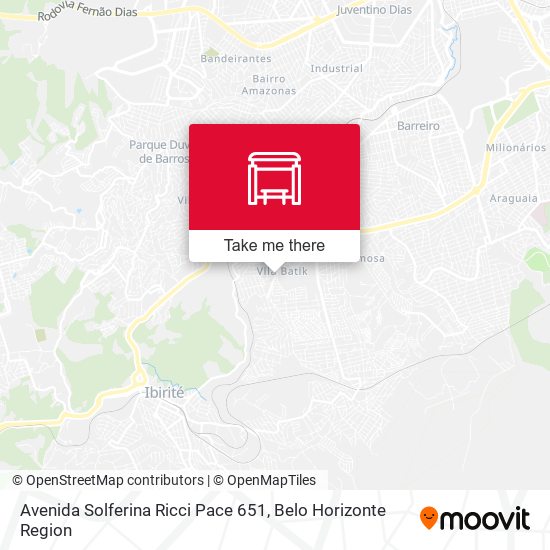 Avenida Solferina Ricci Pace 651 map