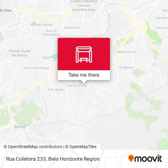 Rua Coletora 233 map