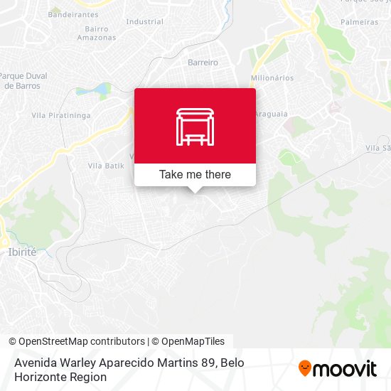 Avenida Warley Aparecido Martins 89 map