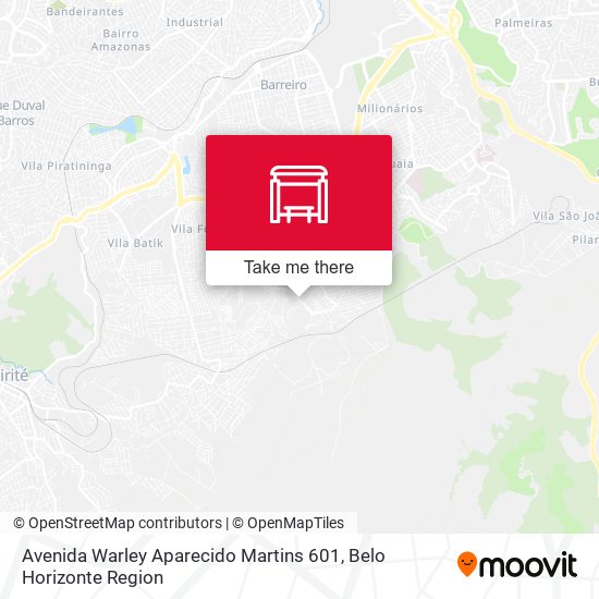 Avenida Warley Aparecido Martins 601 map