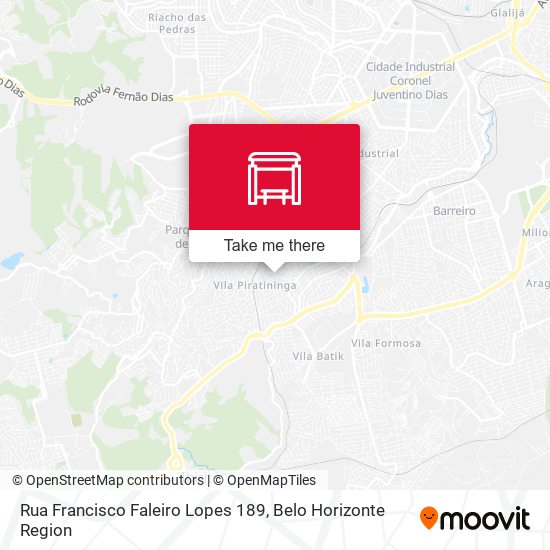 Rua Francisco Faleiro Lopes 189 map