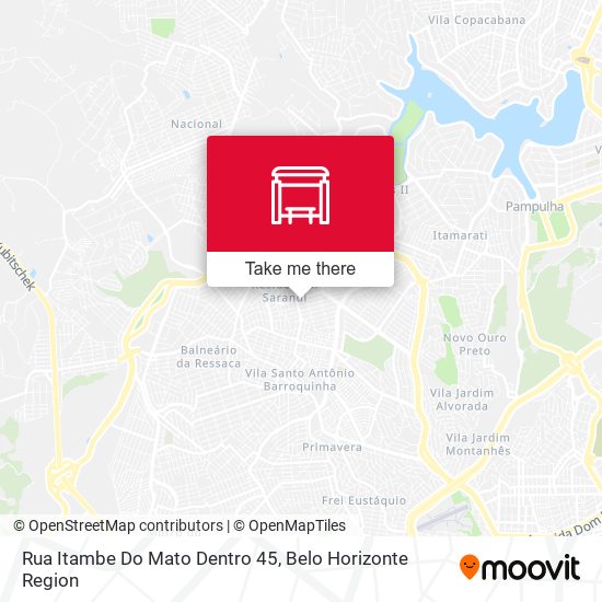 Rua Itambe Do Mato Dentro 45 map