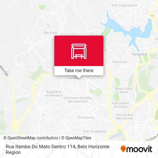 Rua Itambe Do Mato Dentro 114 map