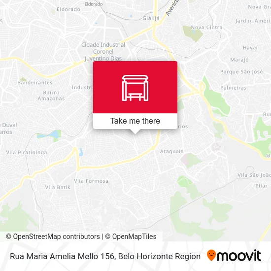 Rua Maria Amelia Mello 156 map