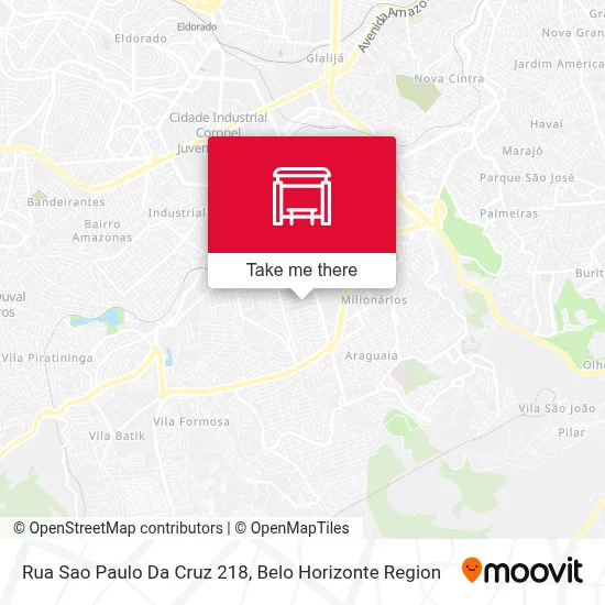 Rua Sao Paulo Da Cruz 218 map