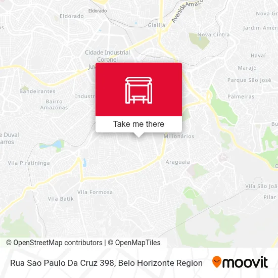 Rua Sao Paulo Da Cruz 398 map