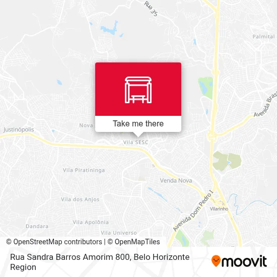 Rua Sandra Barros Amorim 800 map