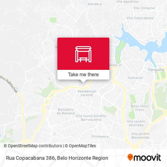 Rua Copacabana 386 map
