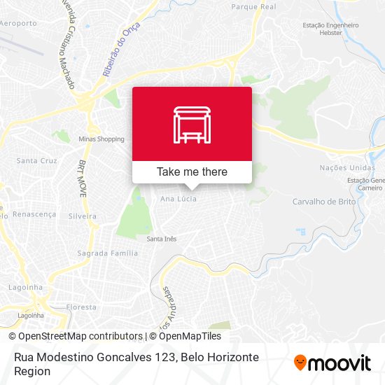 Rua Modestino Goncalves 123 map