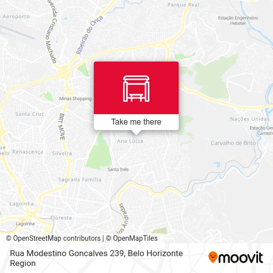 Rua Modestino Goncalves 239 map