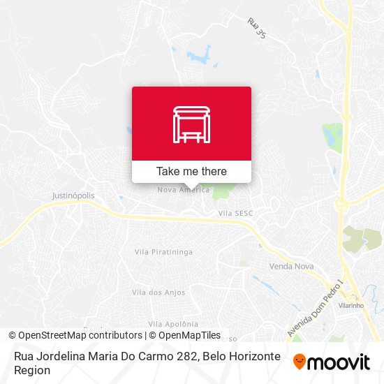 Rua Jordelina Maria Do Carmo 282 map