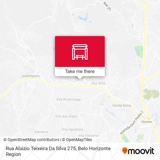 Rua Aluizio Teixeira Da Silva 275 map