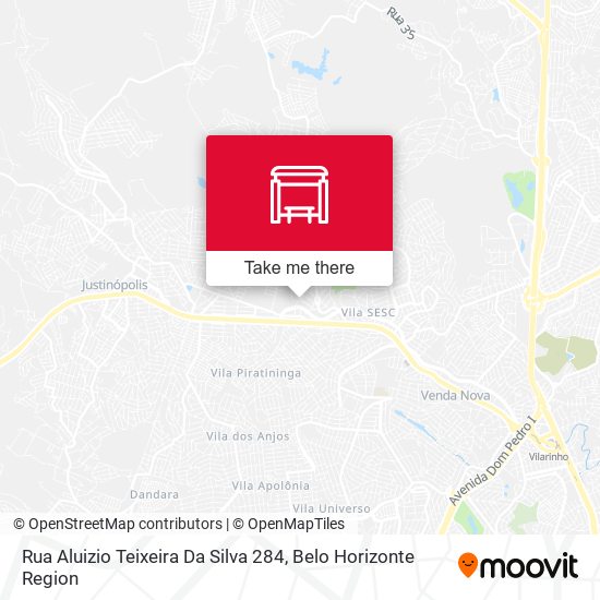 Rua Aluizio Teixeira Da Silva 284 map