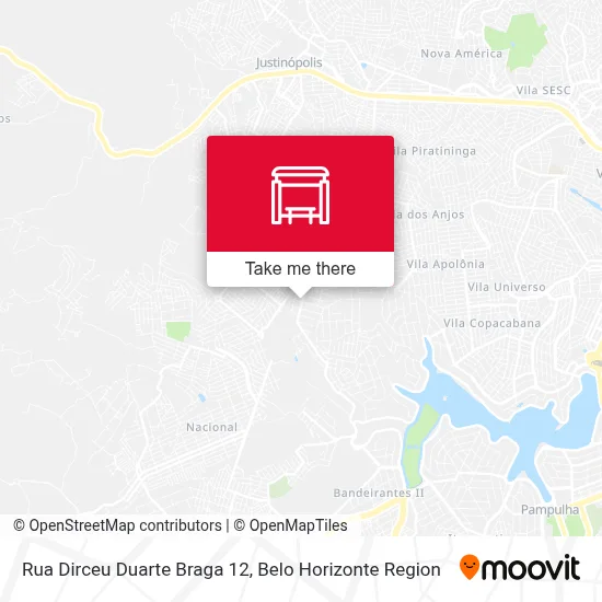 Rua Dirceu Duarte Braga 12 map