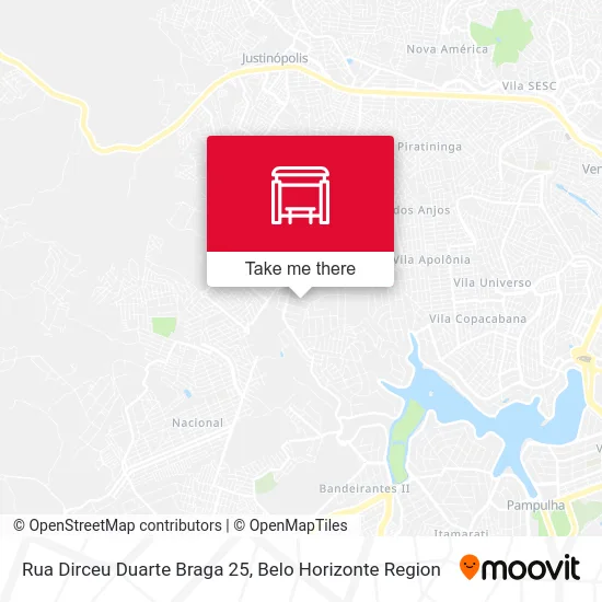 Rua Dirceu Duarte Braga 25 map