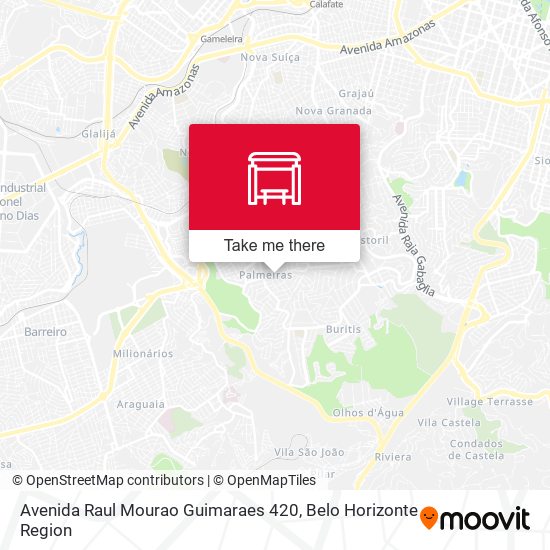 Mapa Avenida Raul Mourao Guimaraes 420