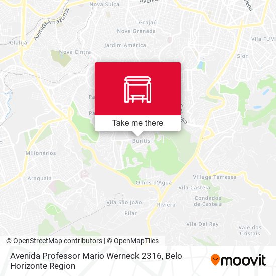 Avenida Professor Mario Werneck 2316 map