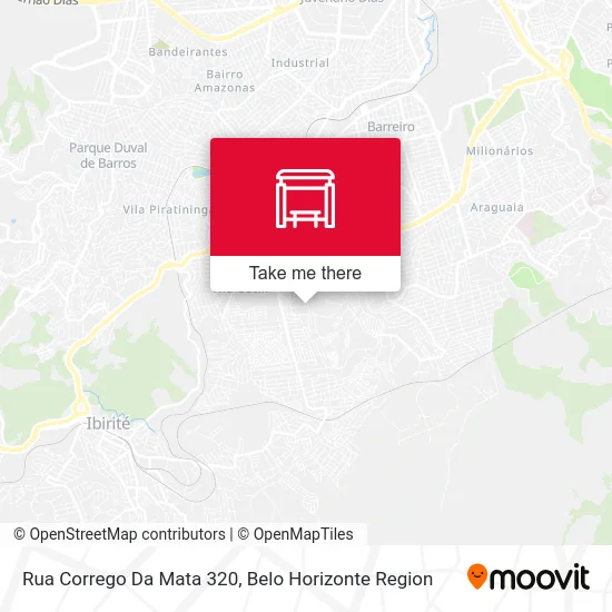 Rua Corrego Da Mata 320 map