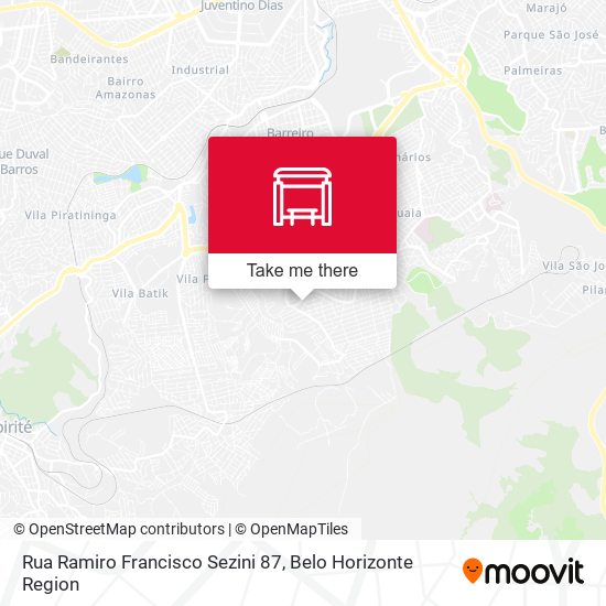 Rua Ramiro Francisco Sezini 87 map