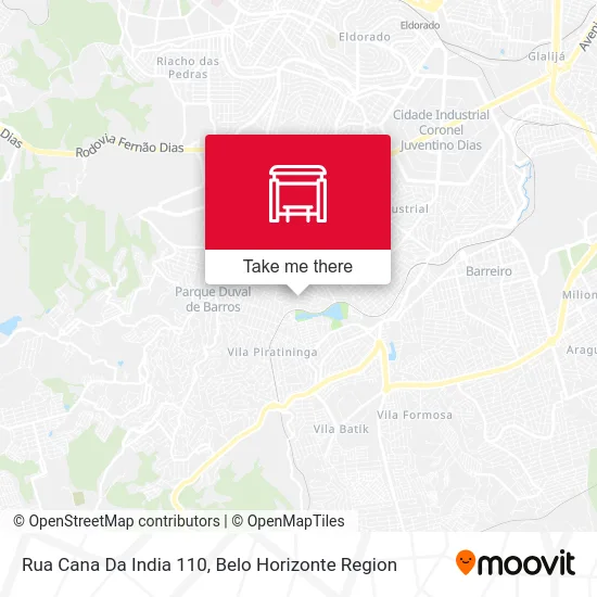 Rua Cana Da India 110 map