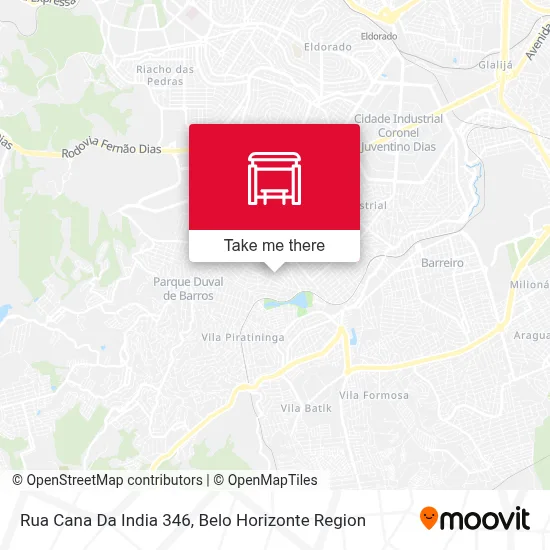 Rua Cana Da India 346 map