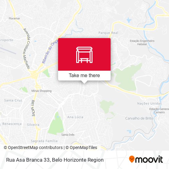 Rua Asa Branca 33 map