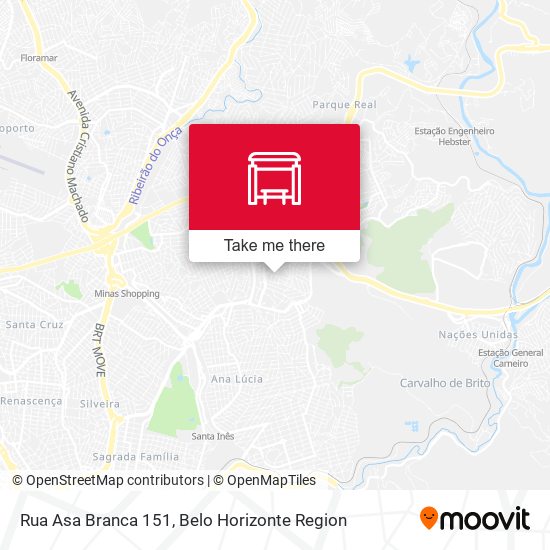 Rua Asa Branca 151 map