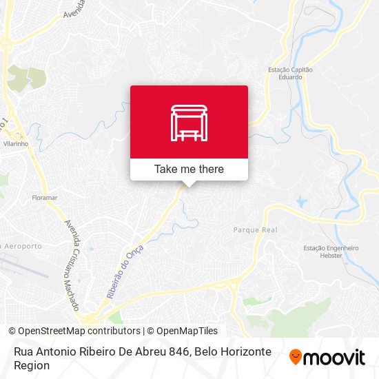 Rua Antonio Ribeiro De Abreu 846 map