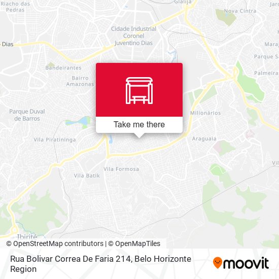 Mapa Rua Bolivar Correa De Faria 214