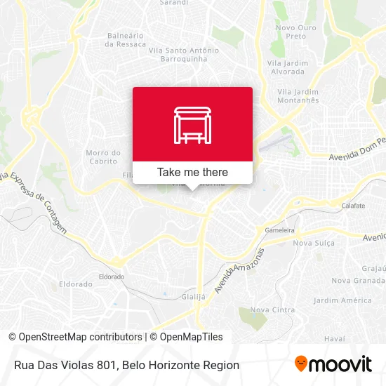Rua Das Violas 801 map