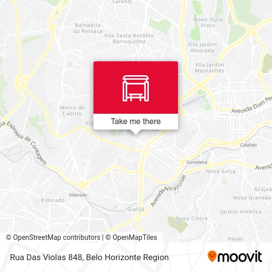 Rua Das Violas 848 map