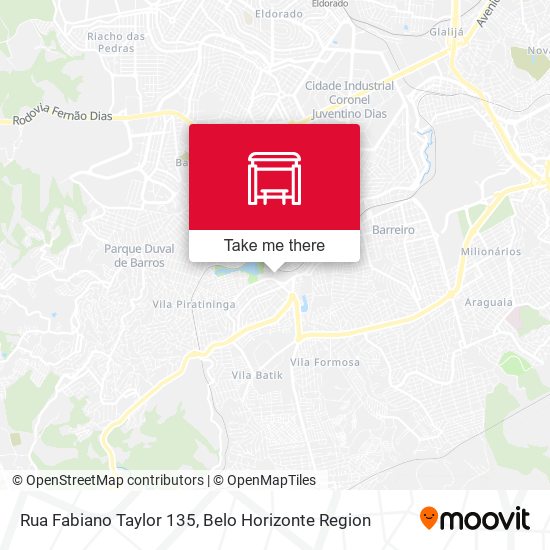 Rua Fabiano Taylor 135 map
