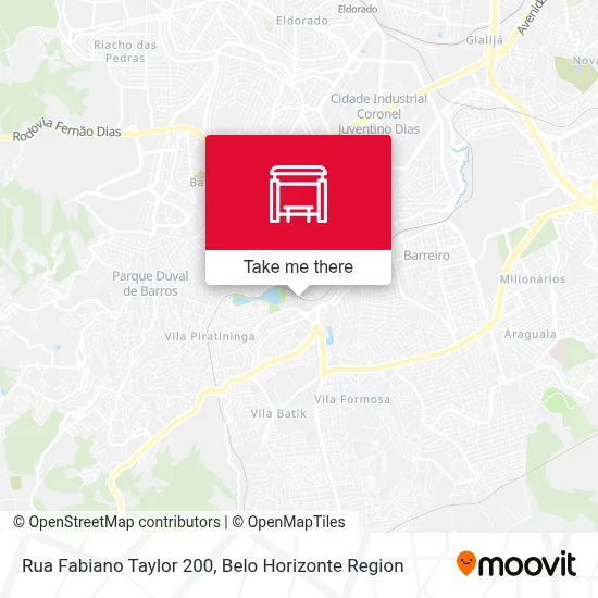 Rua Fabiano Taylor 200 map