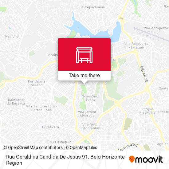 Rua Geraldina Candida De Jesus 91 map