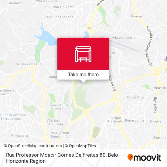 Mapa Rua Professor Moacir Gomes De Freitas 80