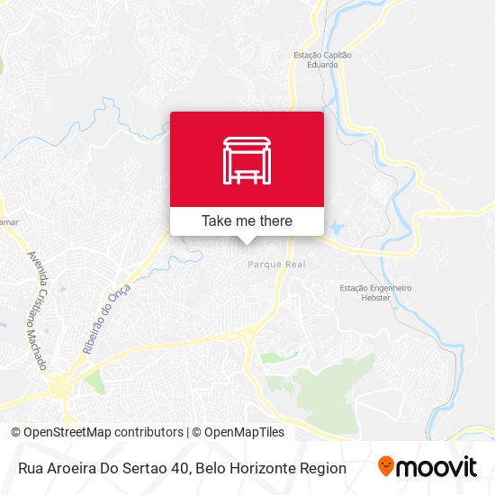 Rua Aroeira Do Sertao 40 map