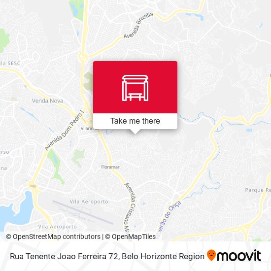Mapa Rua Tenente Joao Ferreira 72
